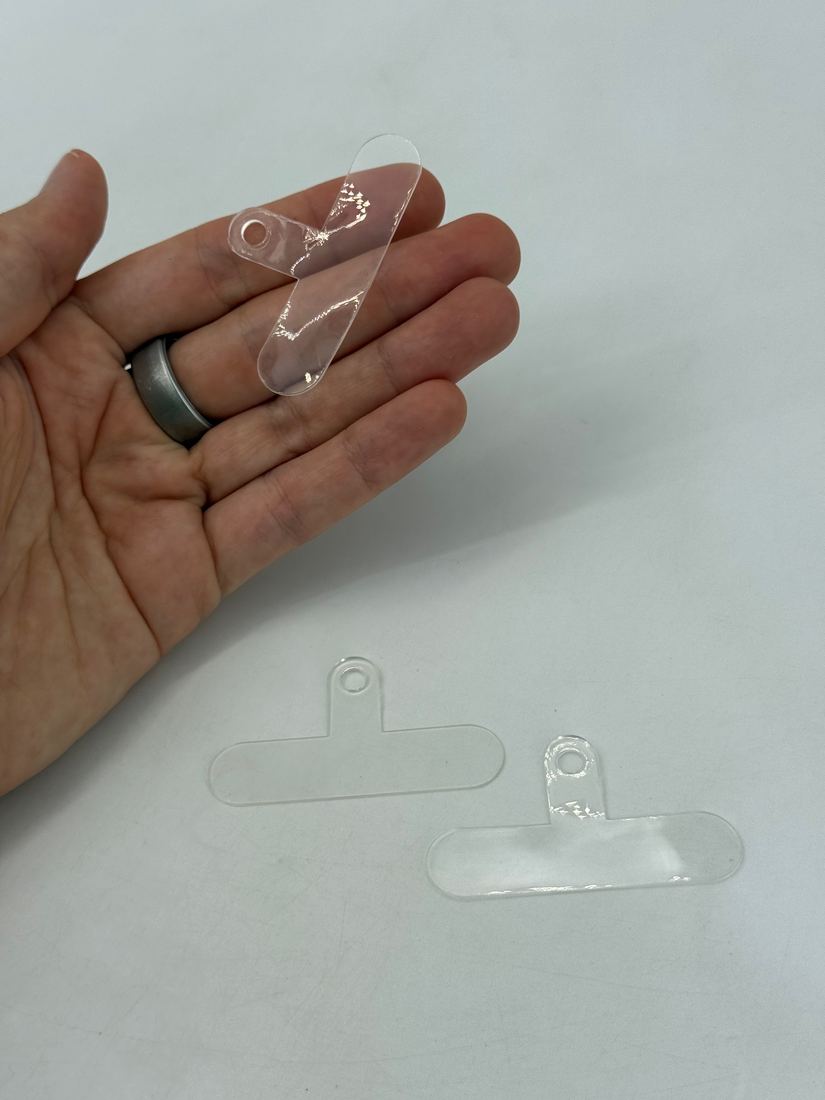 Clear and black phone case inserts